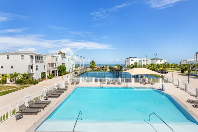 a view of a room with a large window