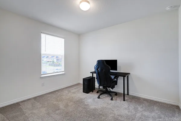 a view of a workspace with a window