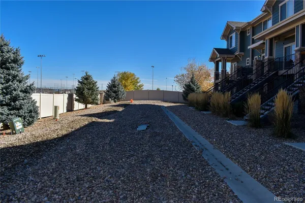 a view of a lake from a yard