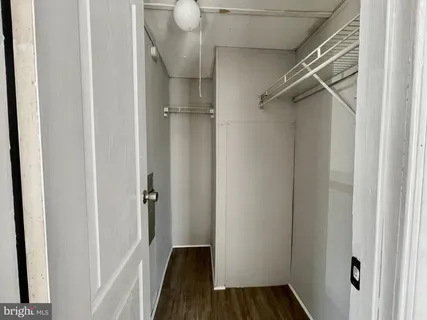 a view of a walk in closet