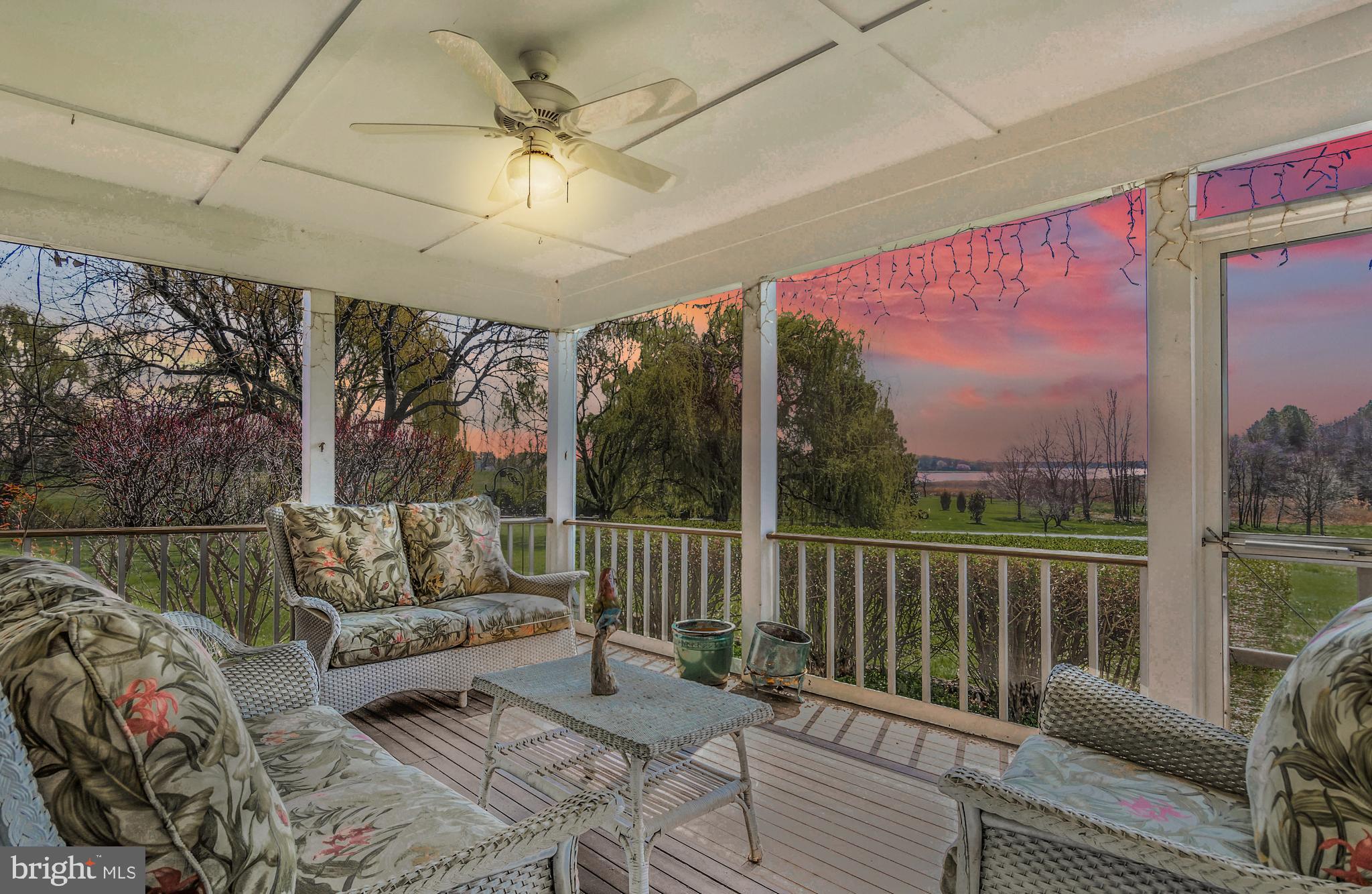 6778 Burris Road Rock Hall, MD 21661 - Photo 22 of 50 Enjoy gorgeous sunsets on the screened-in porch