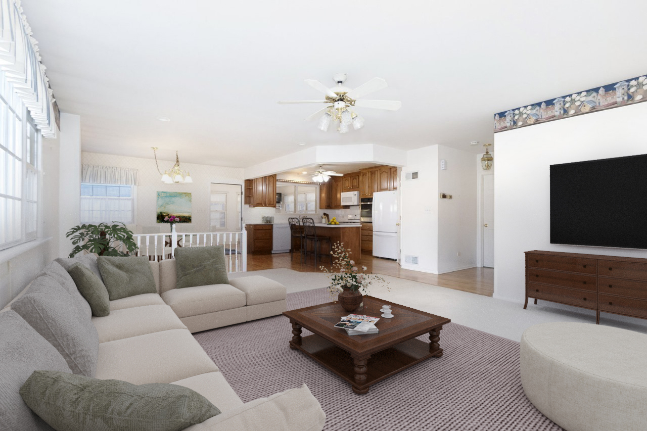 1909 Evergreen Road Homewood, IL 60430 - Photo 10 of 27 a living room with furniture and a flat screen tv