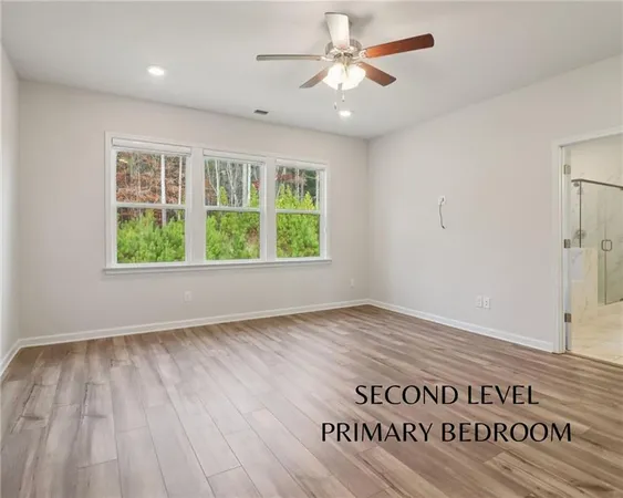 an empty room with window