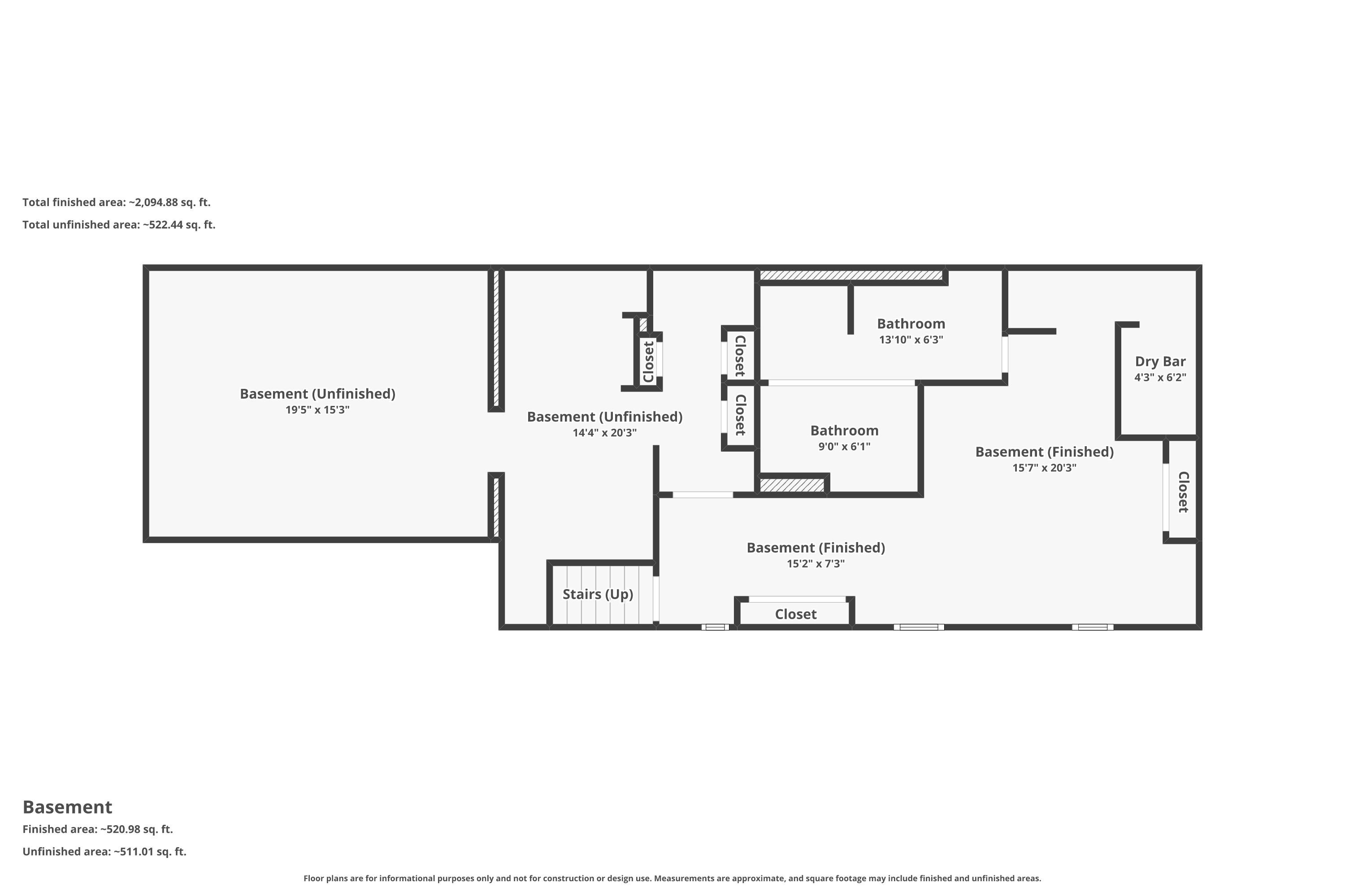 7301 West Wind Lake Road Norway, WI 53185 - Photo 58 of 58 Lower Level Floor Plan