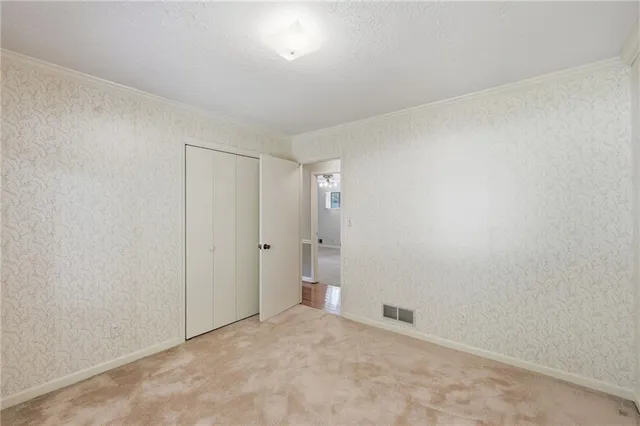 a view of an empty room