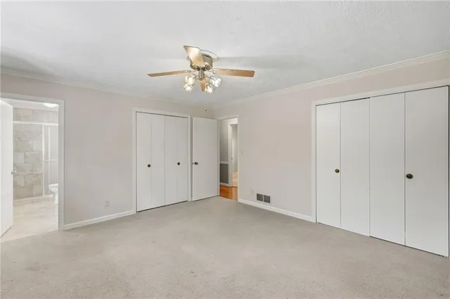 a view of an empty room