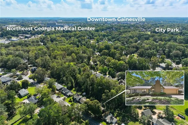 a view of a city from a balcony