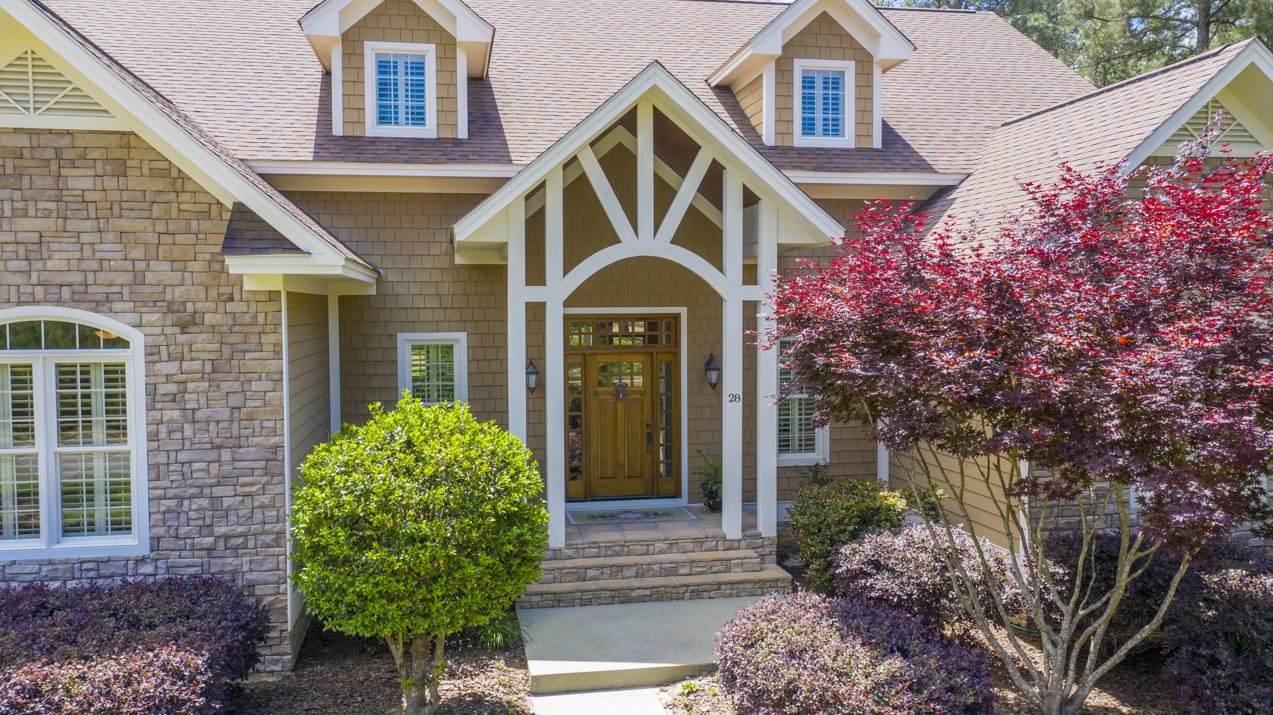 28 Middlebury Road Pinehurst, NC 28374 - Photo 6 of 48 Close up of entry detail