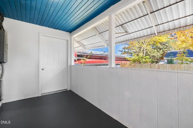 a view of front door