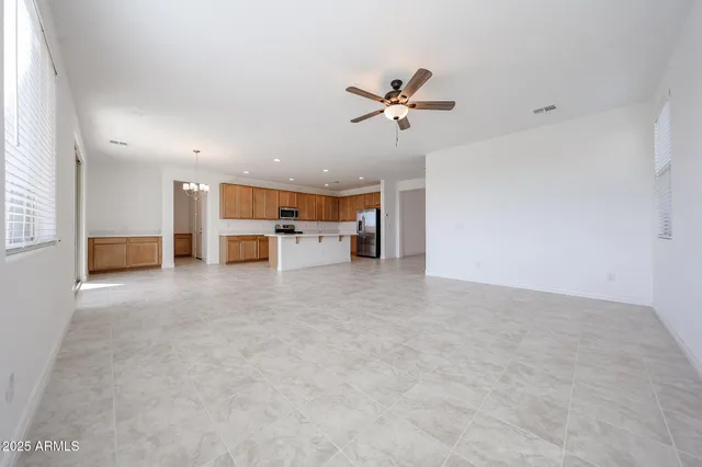 a view of empty room with a window