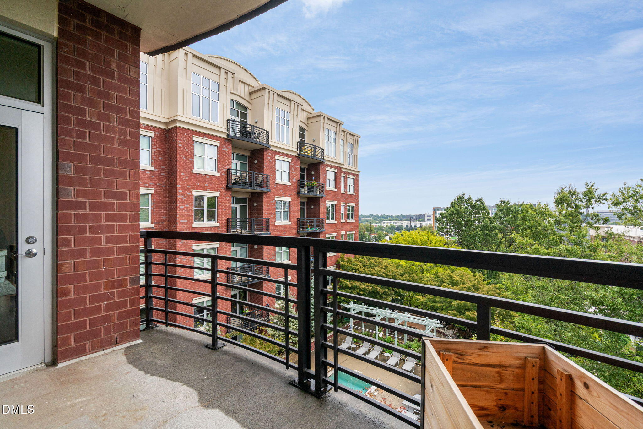 618 North Boylan Avenue, Unit 812 Raleigh, NC 27603 - Photo 33 of 35 a view of a balcony with an outdoor space