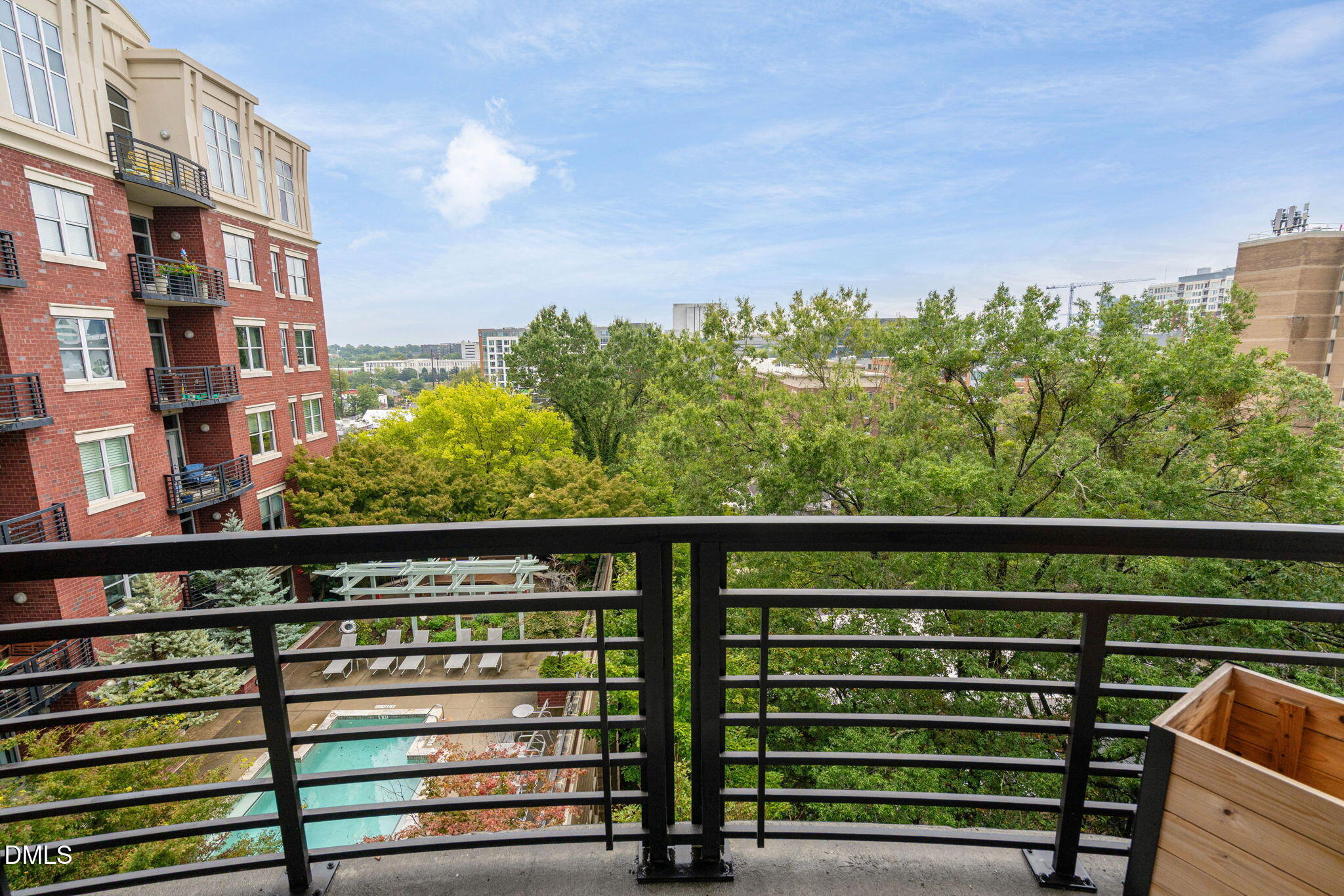 618 North Boylan Avenue, Unit 812 Raleigh, NC 27603 - Photo 7 of 35 a city view from a balcony with outdoor space