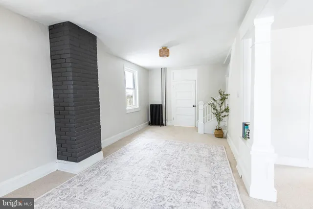 a view of an empty room