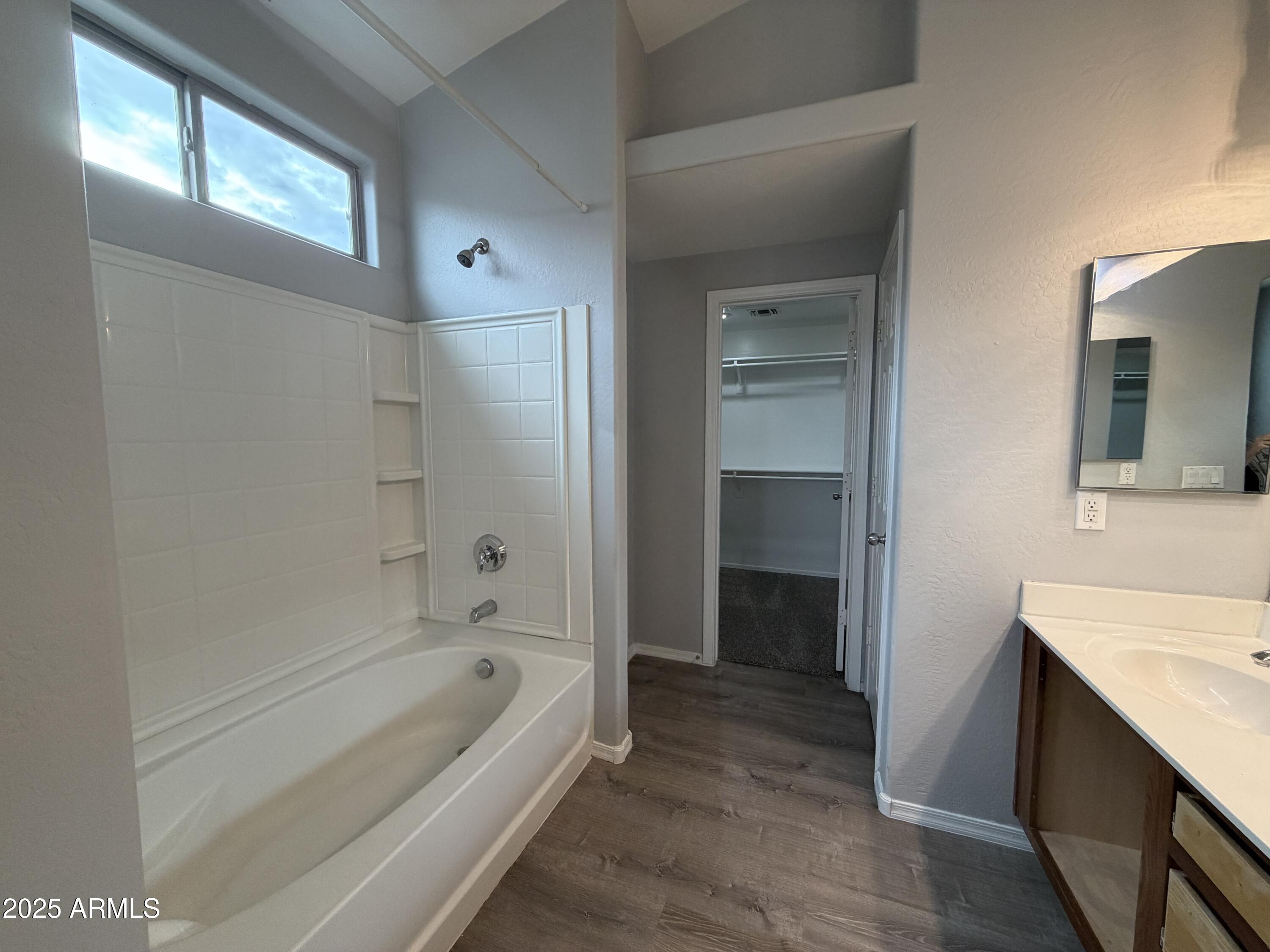 18123 North Madison Road Maricopa, AZ 85139 - Photo 8 of 26 a bathroom with a bathtub and a sink