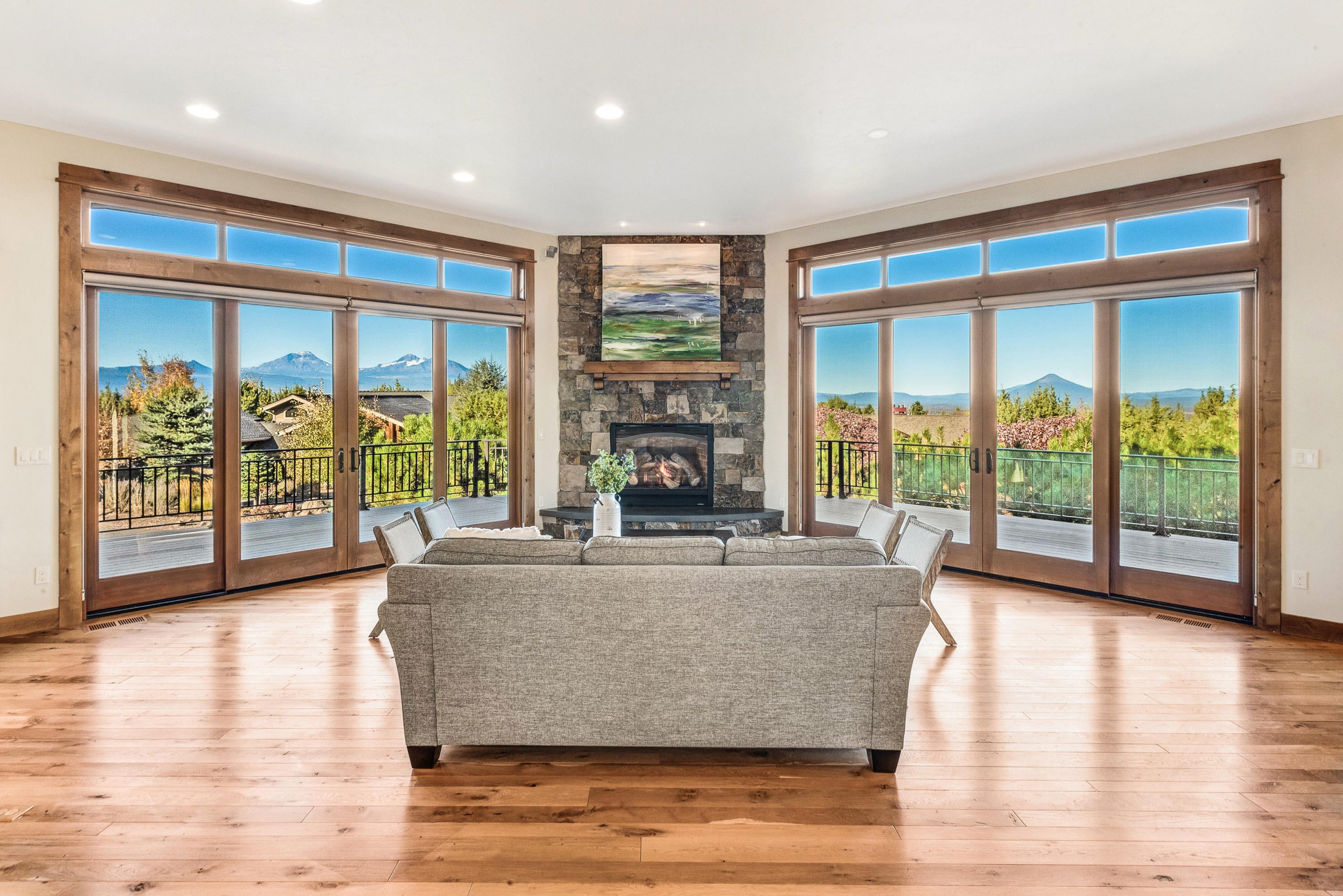 1133 Highland View Loop Redmond, OR 97756 - Photo 9 of 59 Symmetrical double sliding doors accentuate the stunning views