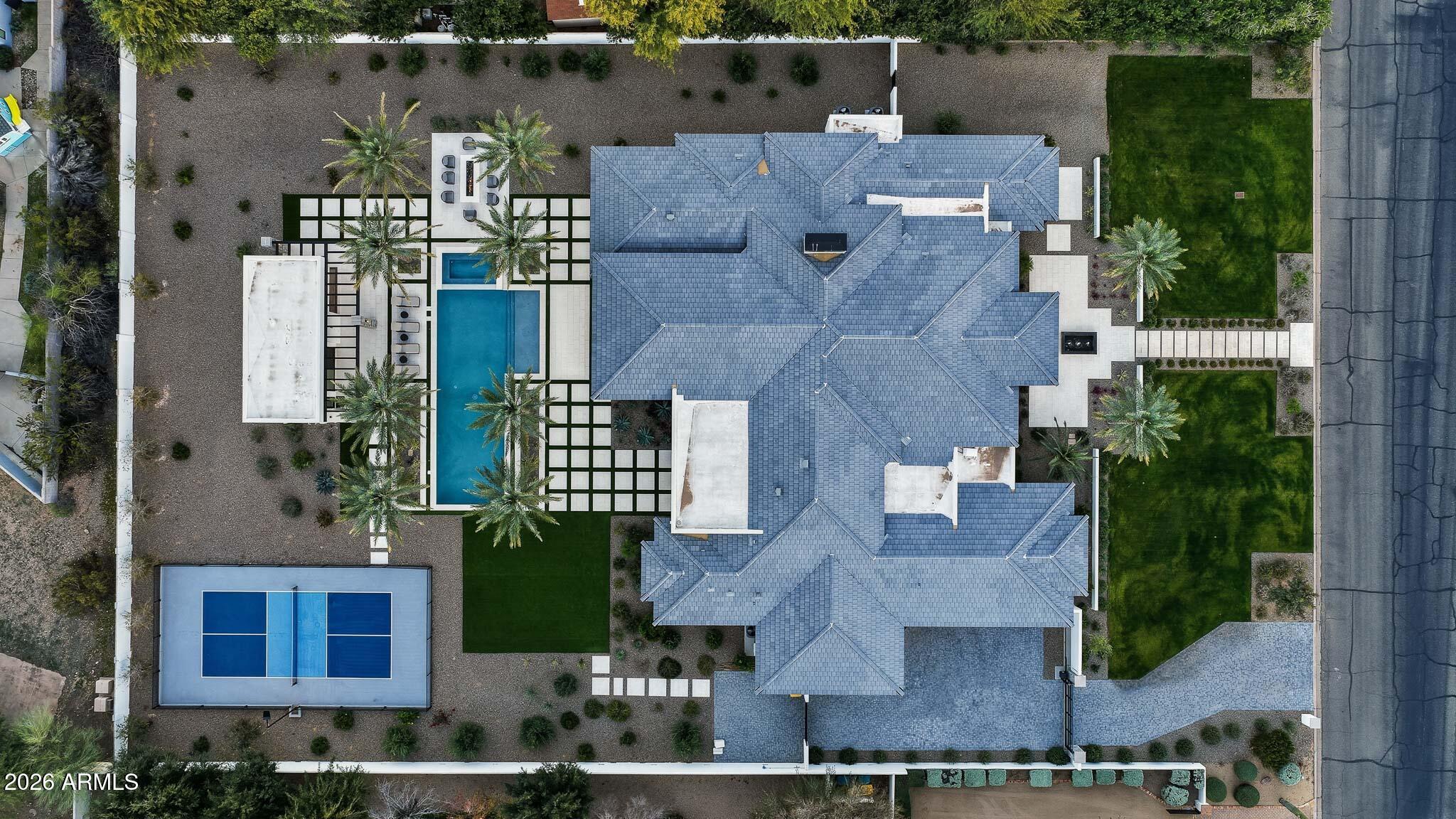 5102 East Butler Drive Paradise Valley, AZ 85253 - Photo 32 of 111 an aerial view of residential houses with outdoor space