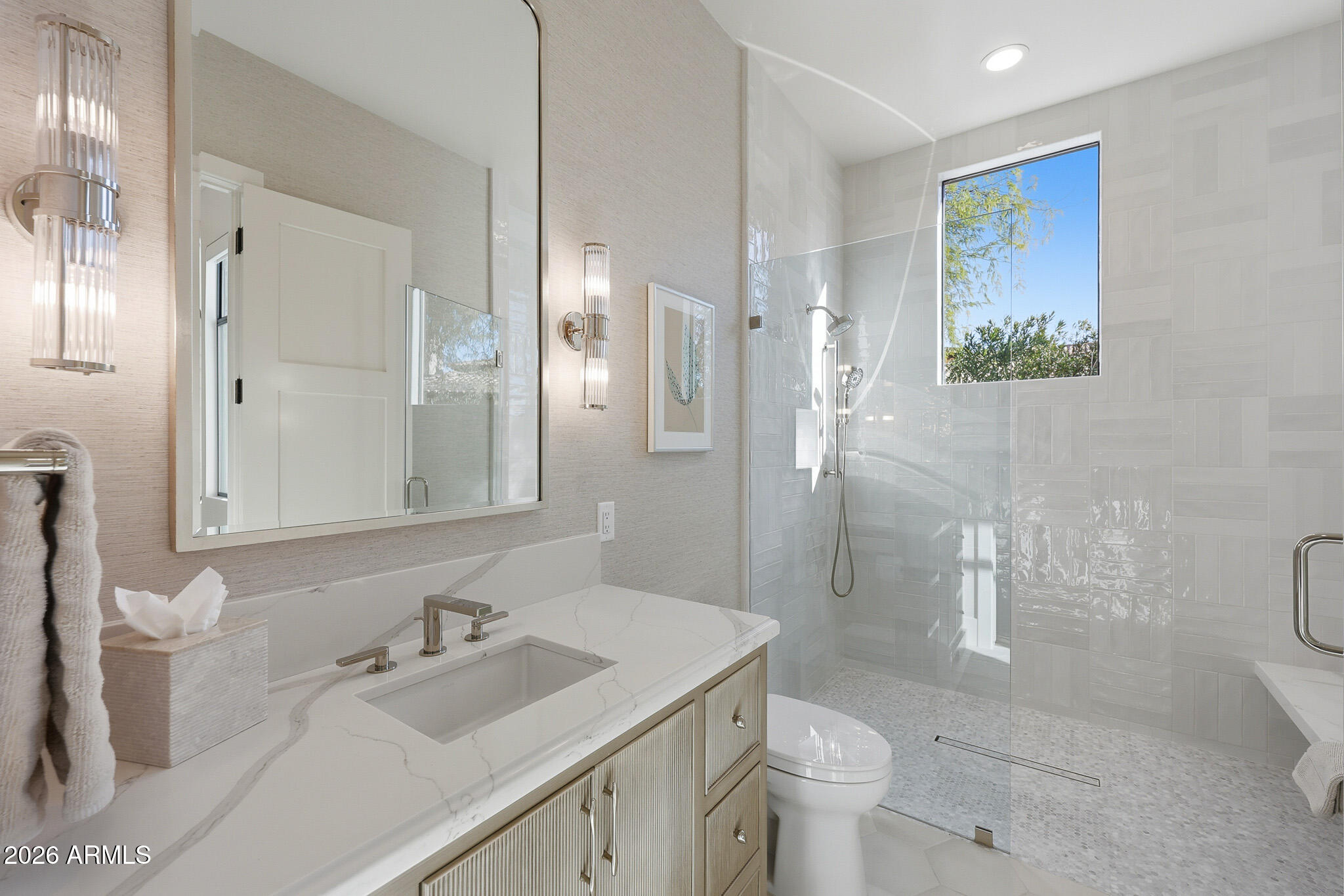 5102 East Butler Drive Paradise Valley, AZ 85253 - Photo 76 of 111 a bathroom with a sink toilet and shower