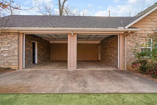 a view of front door of house