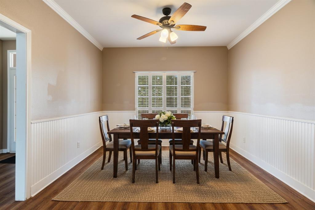 126 Hidden Lake Drive Powderly, TX 75473 - Photo 7 of 29 a view of a dining room with furniture and window