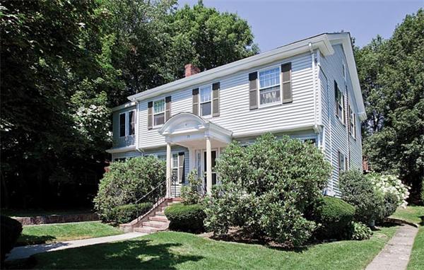 59 Stuart Road Newton, MA 02459 - Photo 1 of 5 a front view of a house with a yard