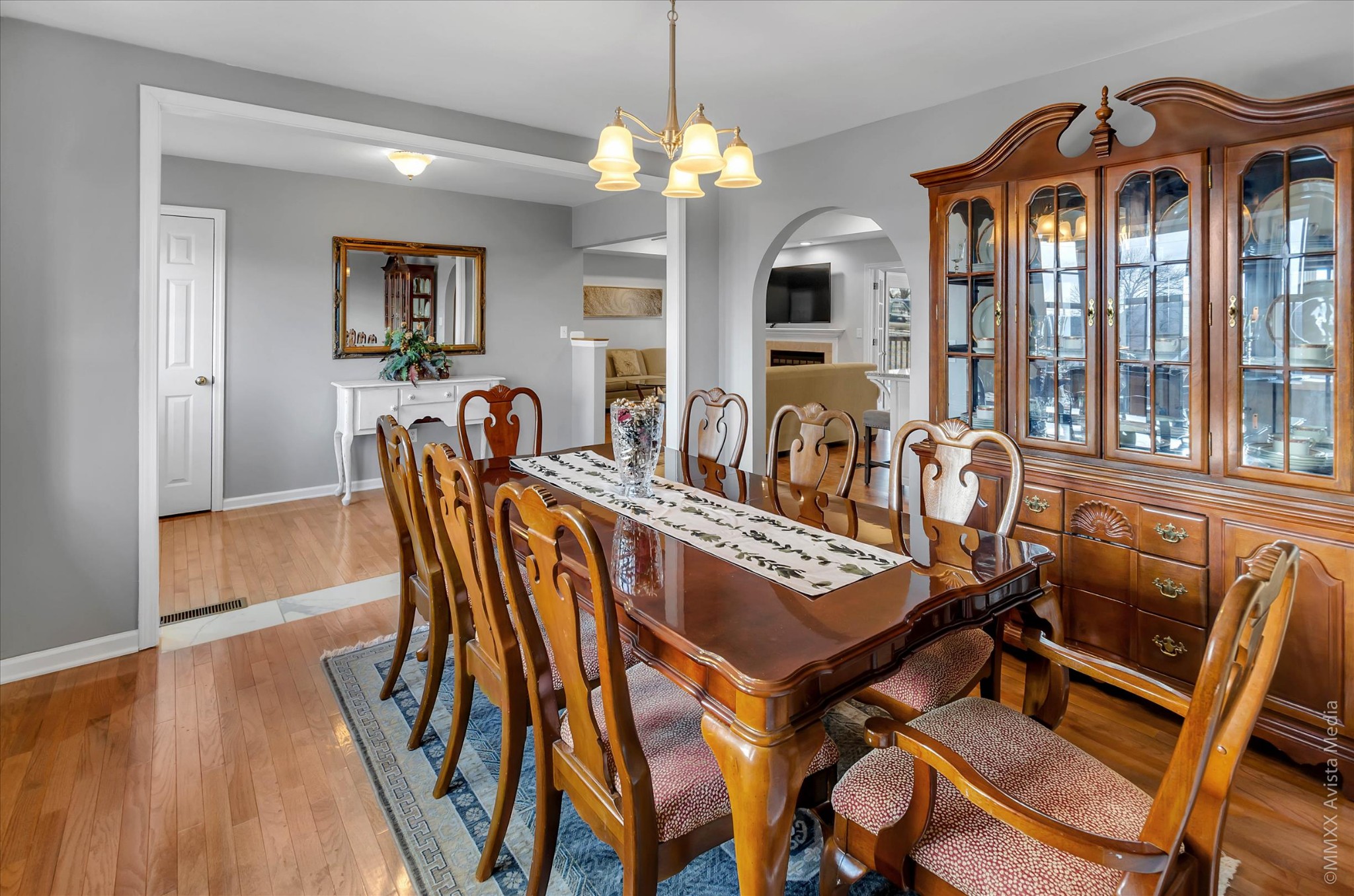 800 Blakemore Road Dickson, TN 37055 - Photo 11 of 28 a view of a dining room with furniture wooden floor and chandelier