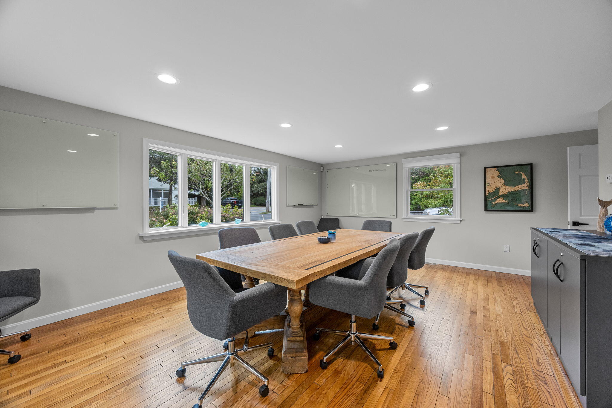 29 West Road Orleans, MA 02653 - Photo 14 of 27 a view of a dining room with furniture window and wooden floor