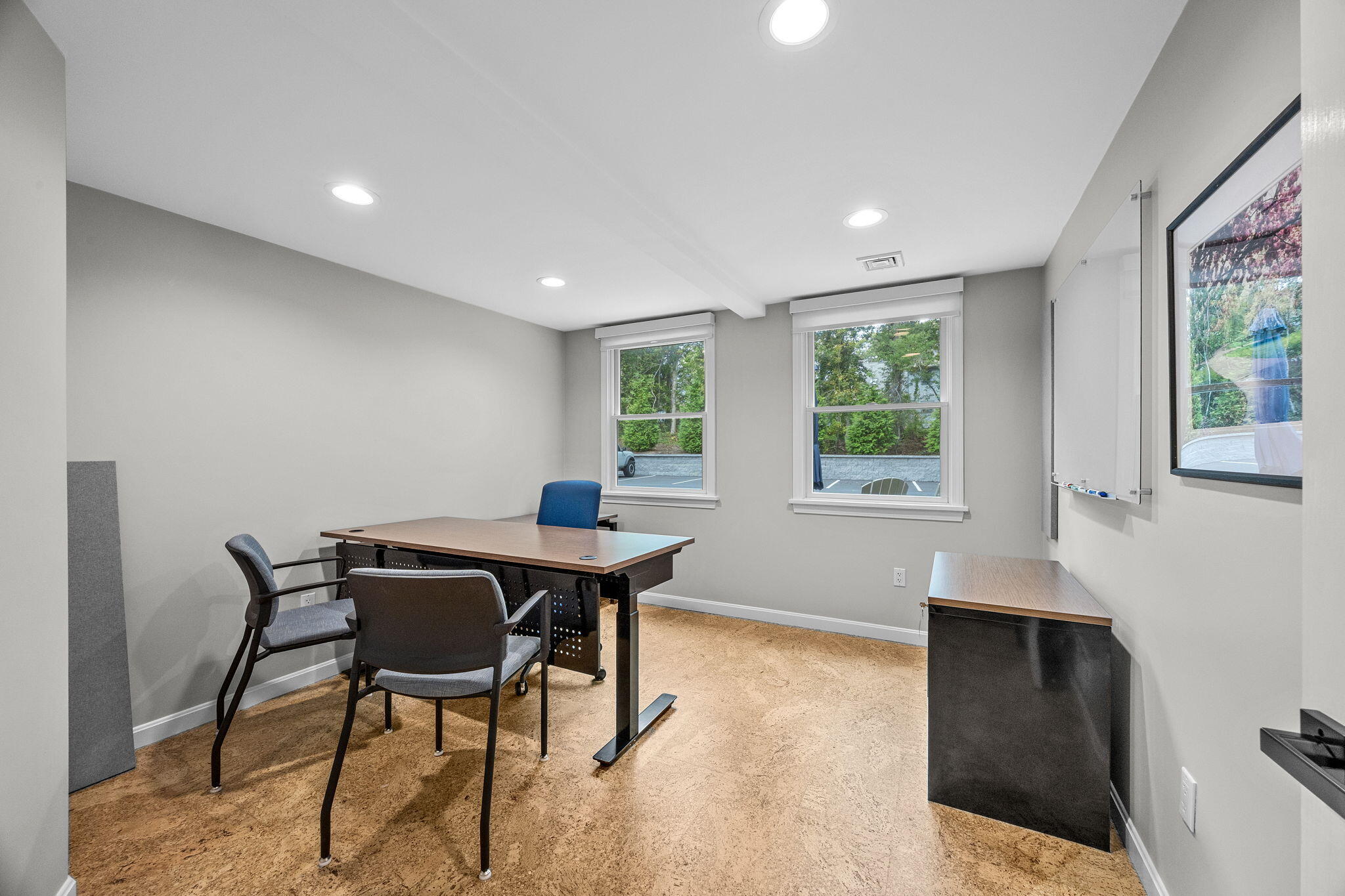 29 West Road Orleans, MA 02653 - Photo 19 of 27 a view of a workspace with furniture and a window