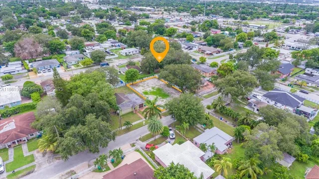 a bird view of house