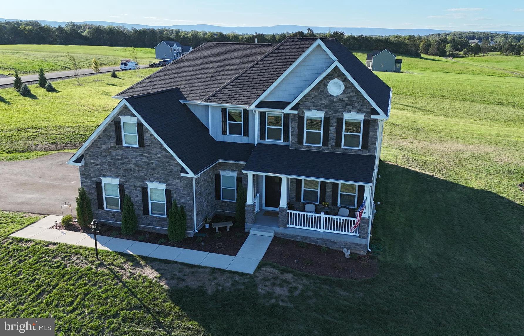 Beautiful stacked stone front