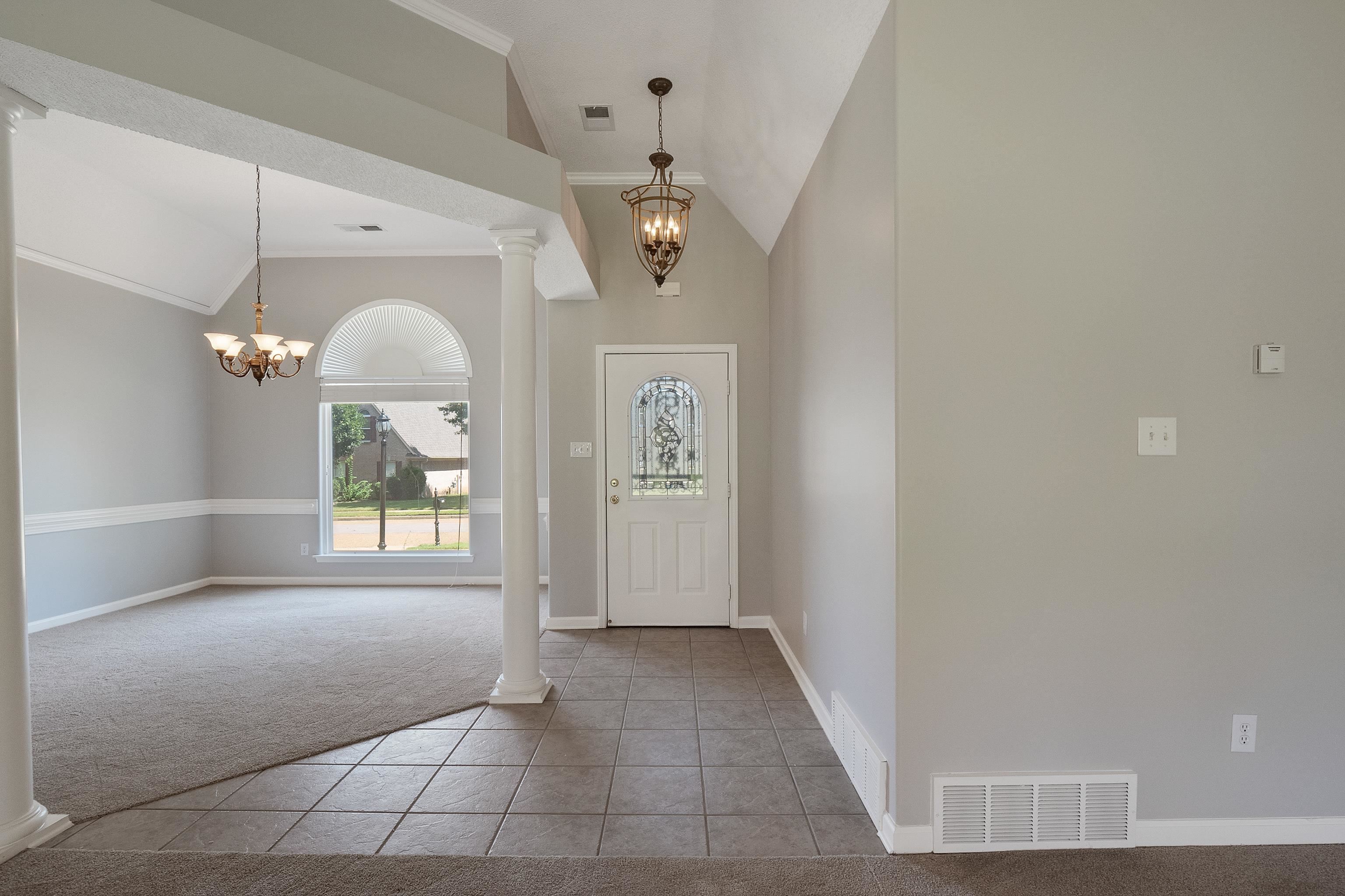 1171 Macon Hall Road Cordova, TN 38018 - Photo 3 of 35 a view of livingroom with hardwood floor and a ceiling fan