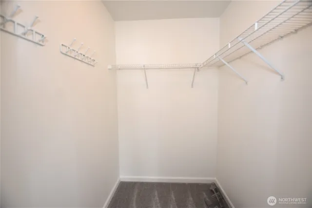 a view of small space with empty racks