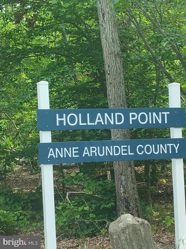 700 Maple Avenue North Beach, MD 20714 - Photo 4 of 12 a view of outdoor space with sign board and trees