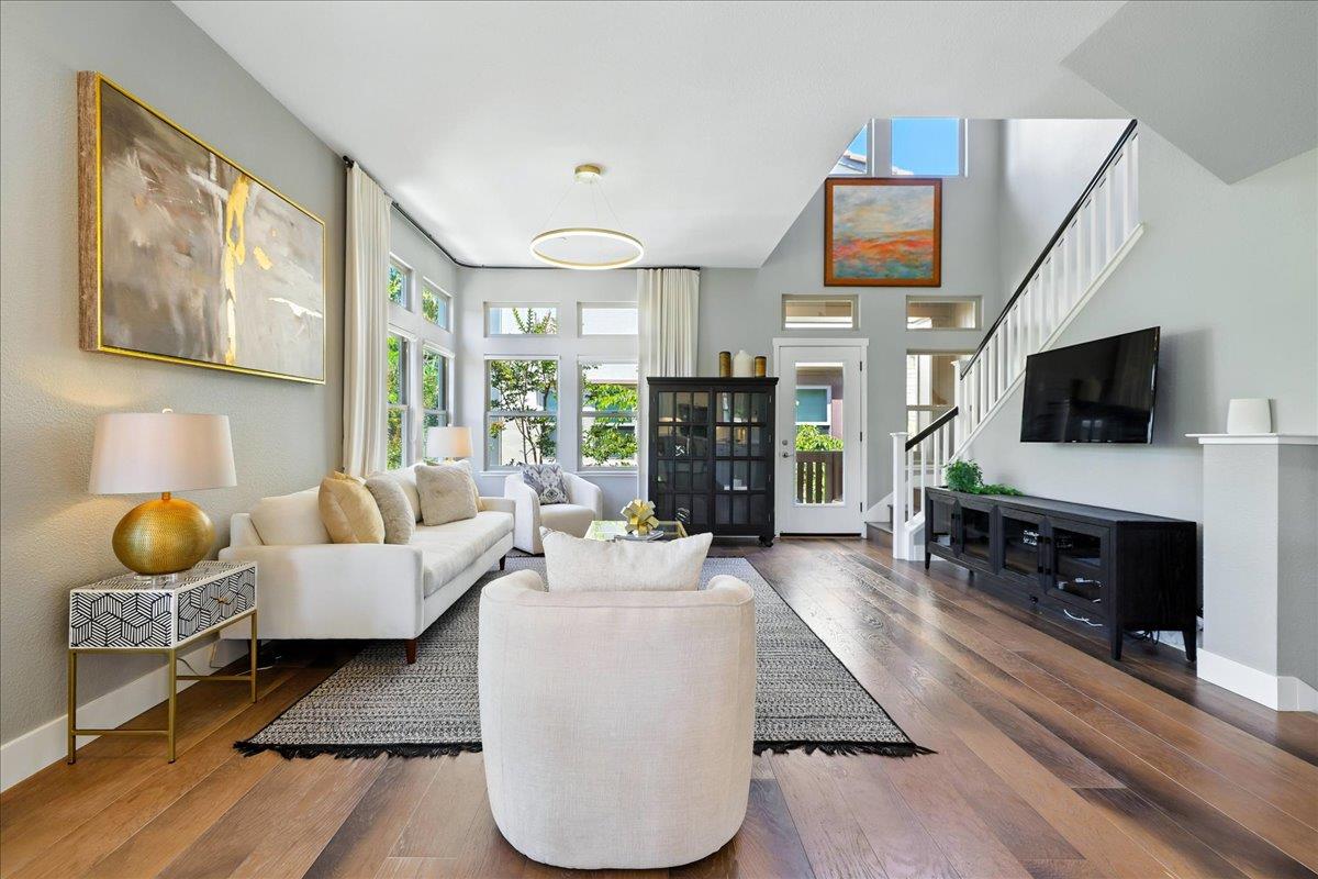 324 Cherokee Loop Mountain View, CA 94043 - Photo 8 of 62 a living room with furniture and a flat screen tv
