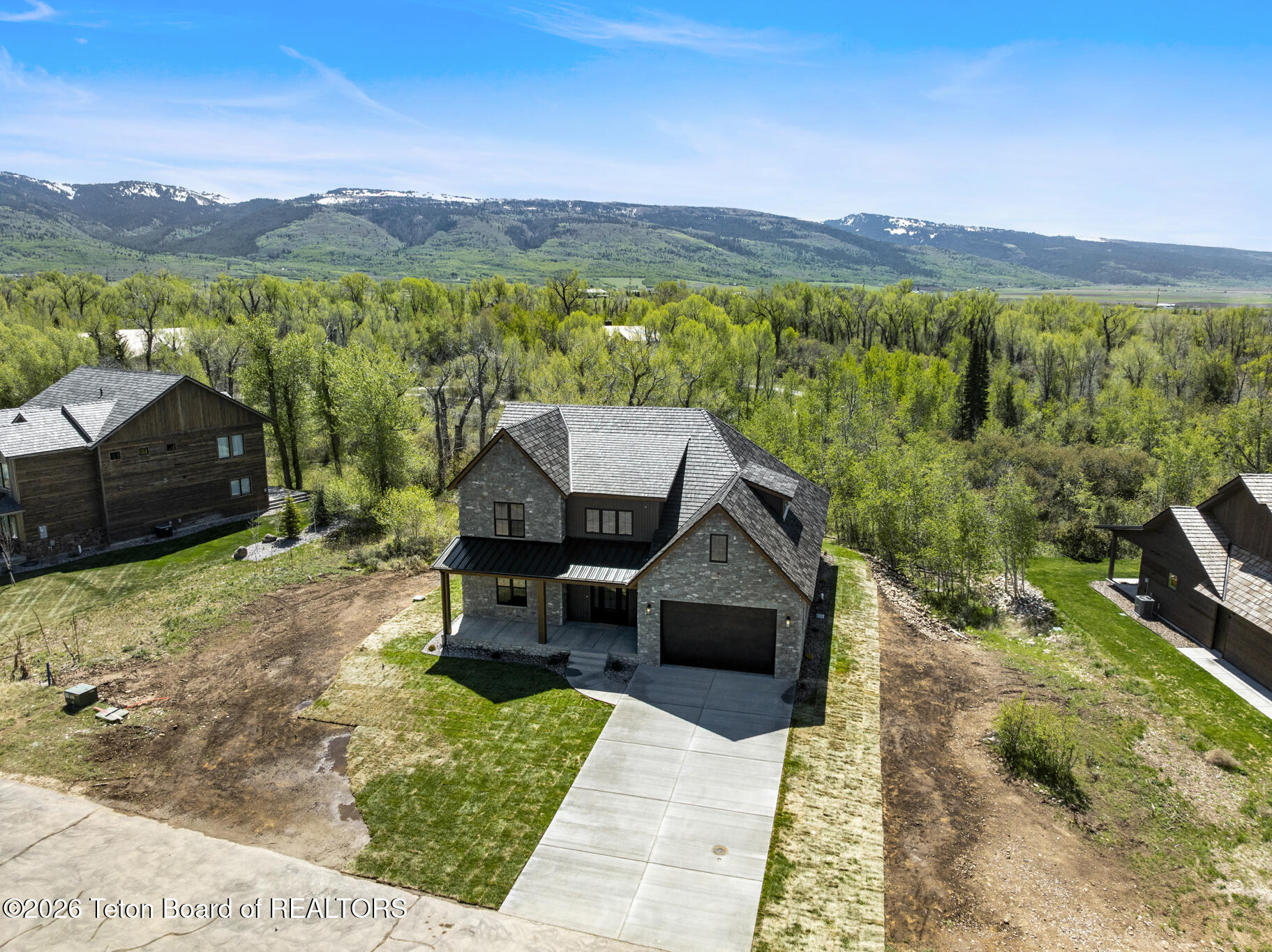 1817 Telemark Trail Driggs, ID 83422 - Photo 68 of 74 68 Aerial Front