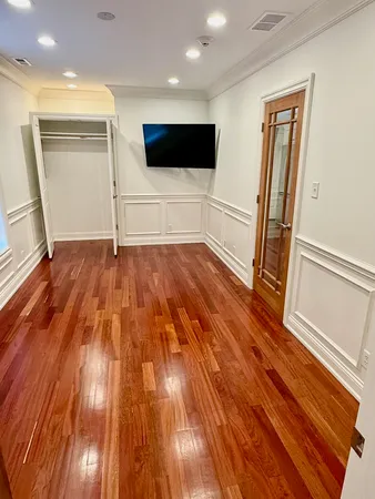 wooden floor in an empty room with wooden floor