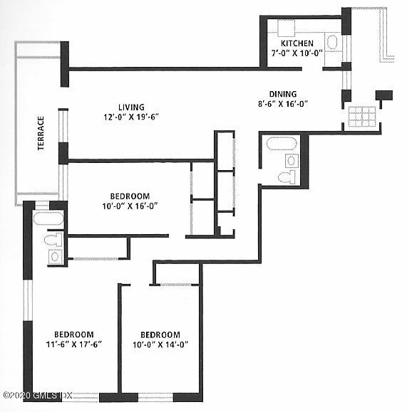 30 Brookside Drive, Unit 4C Greenwich, CT 06830 - Photo 9 of 9 Floor Plan