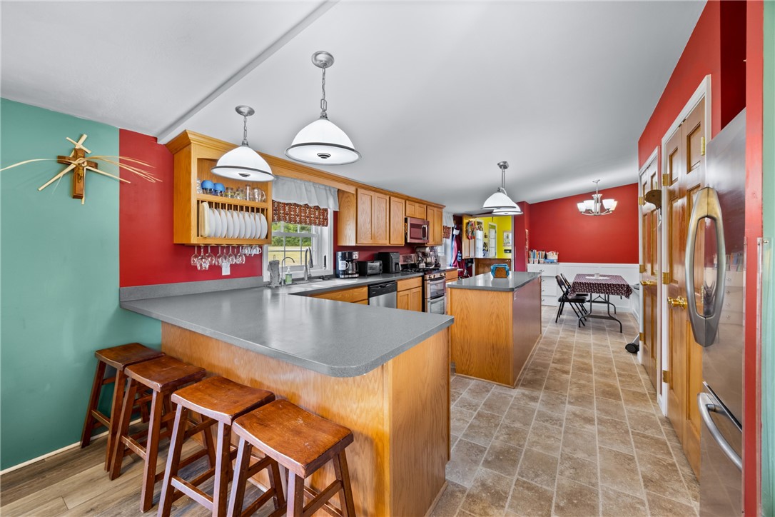 3425 County House Road Jerusalem, NY 14527 - Photo 20 of 50 Main Home Kitchen-Dining Area