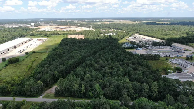 a view of lake with lots of trees