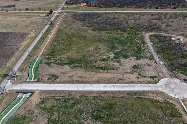 a view of a yard from a window