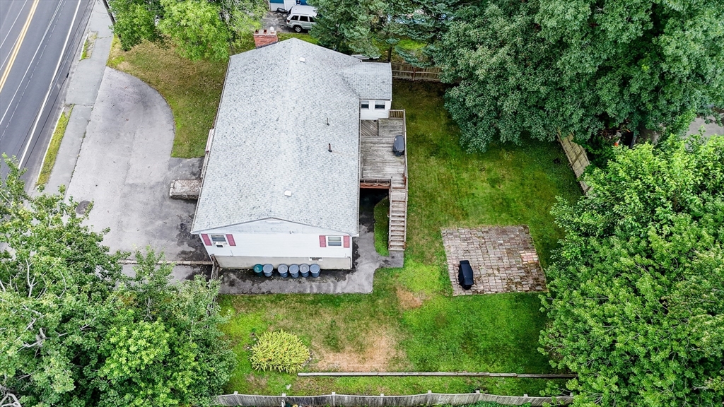 303 Walnut Street Saugus, MA 01906 - Photo 39 of 41 an aerial view of a house with garden space and street view