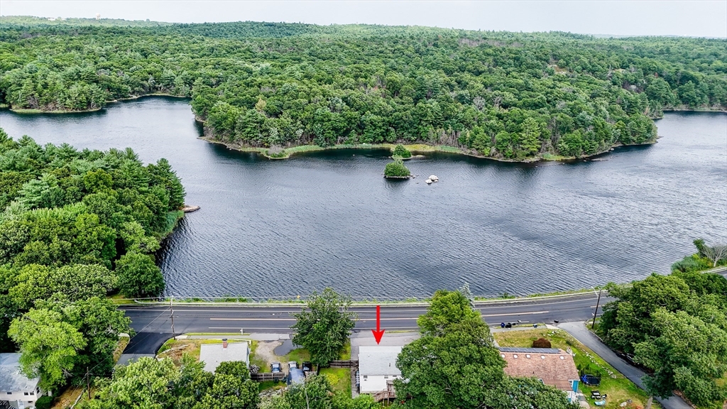 303 Walnut Street Saugus, MA 01906 - Photo 40 of 41 an aerial view of a house with outdoor space and lake view