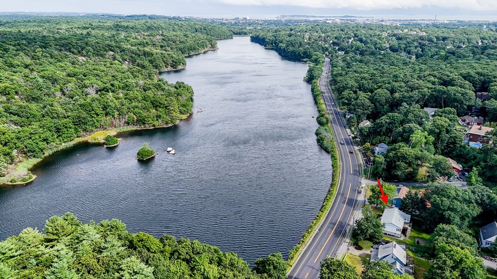 303 Walnut Street Saugus, MA 01906 - Photo 41 of 41 an aerial view of a house with a yard and garden