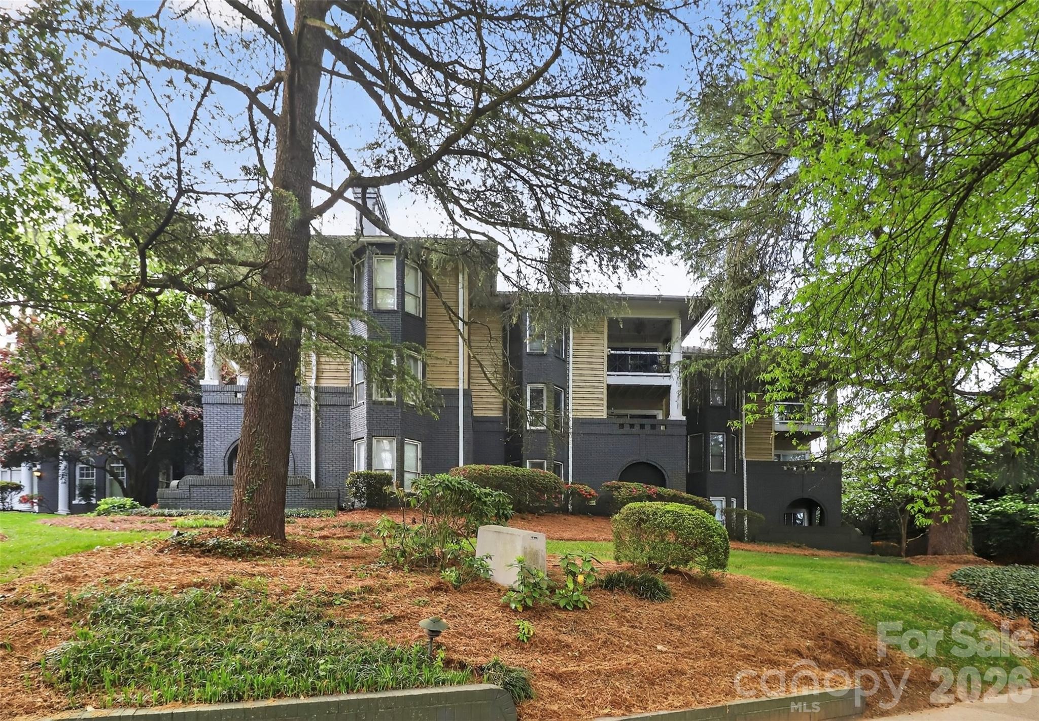 603 Queens Road, Unit B Charlotte, NC 28207 - Photo 33 of 33 a view of a house with backyard and trees