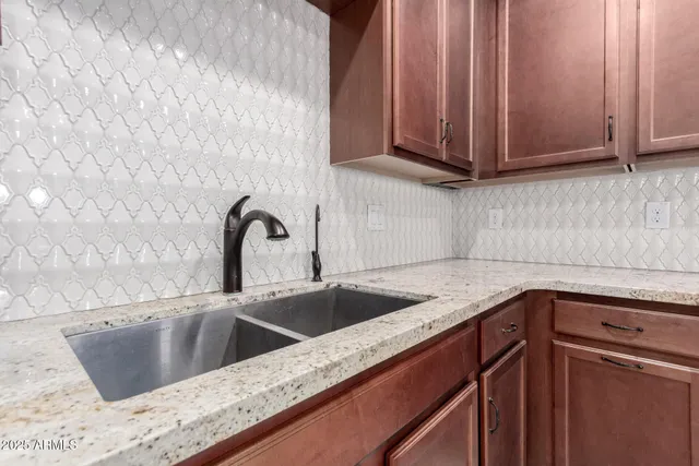 a close view of sink and tap