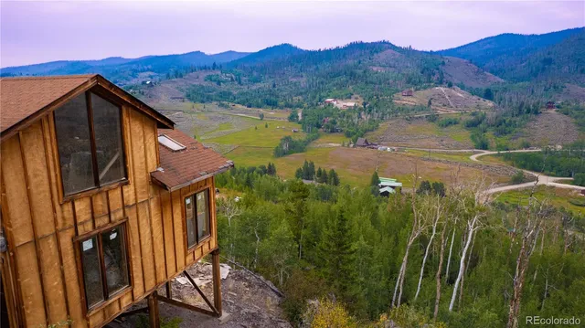 a view of a backyard with plants