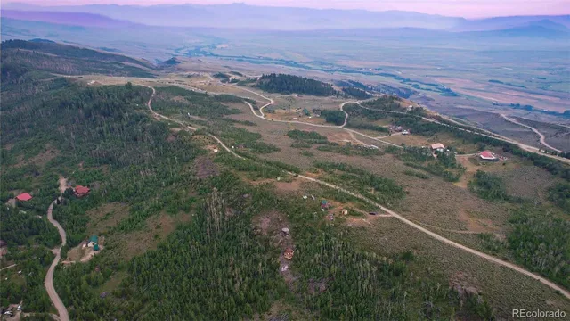 an aerial view of forest