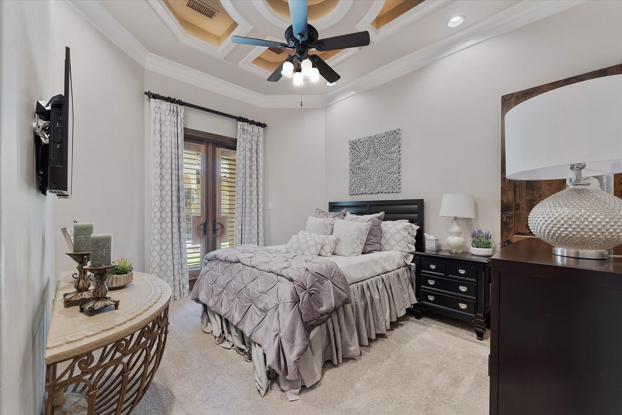 28322 Meadow Forest Magnolia, TX 77355 - Photo 37 of 50 Guest suite on the first floor with private backyard patio and ensuite.