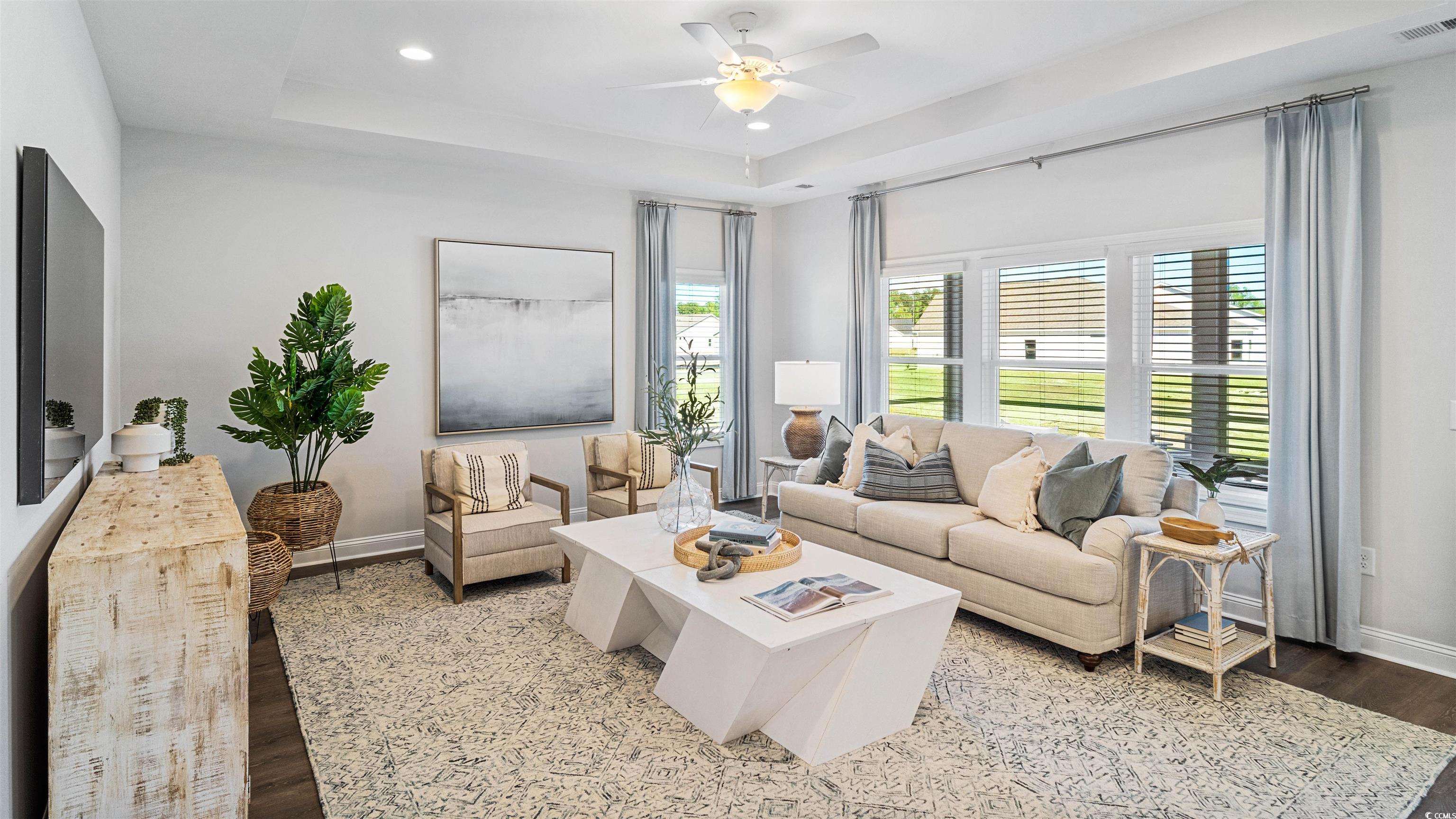 120 Furnies Place Conway, SC 29526 - Photo 4 of 22 Great room. Photo is an example from a model home and displays optional features