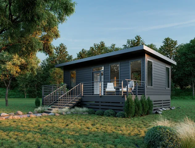 a view of backyard with a garden and entertaining space