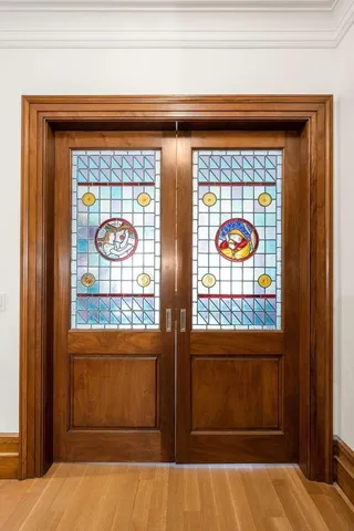 a view of front door